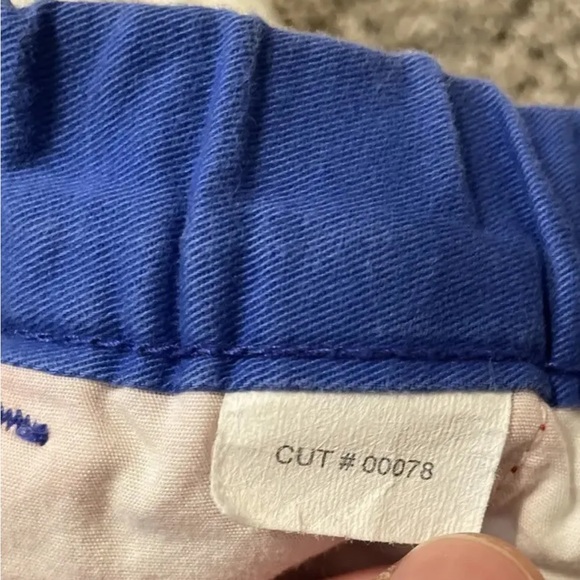 Chubbies 5” Blue Red Yellow Color Block 100% Cotton Mens Large Shorts - Picture 10 of 12